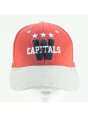 NWOT Washington Capitals Reebok NHL Red Baseball Cap Hat Fitted Youth Fitmax